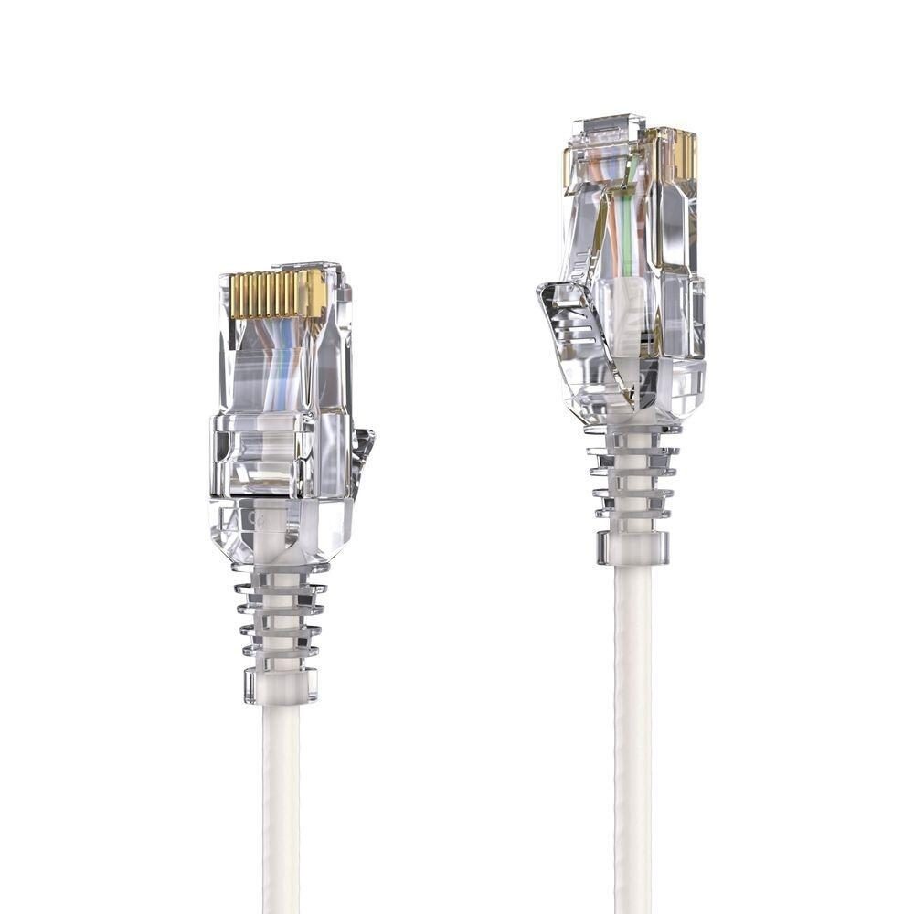 4251364708613 - 0 CAT 6 Patchkabel SLIM - UTP - LSOH - weiß - 300m 4251364708613 - 0 CAT 6 Patchkabel SLIM - UTP - LSOH - weiß - 300m