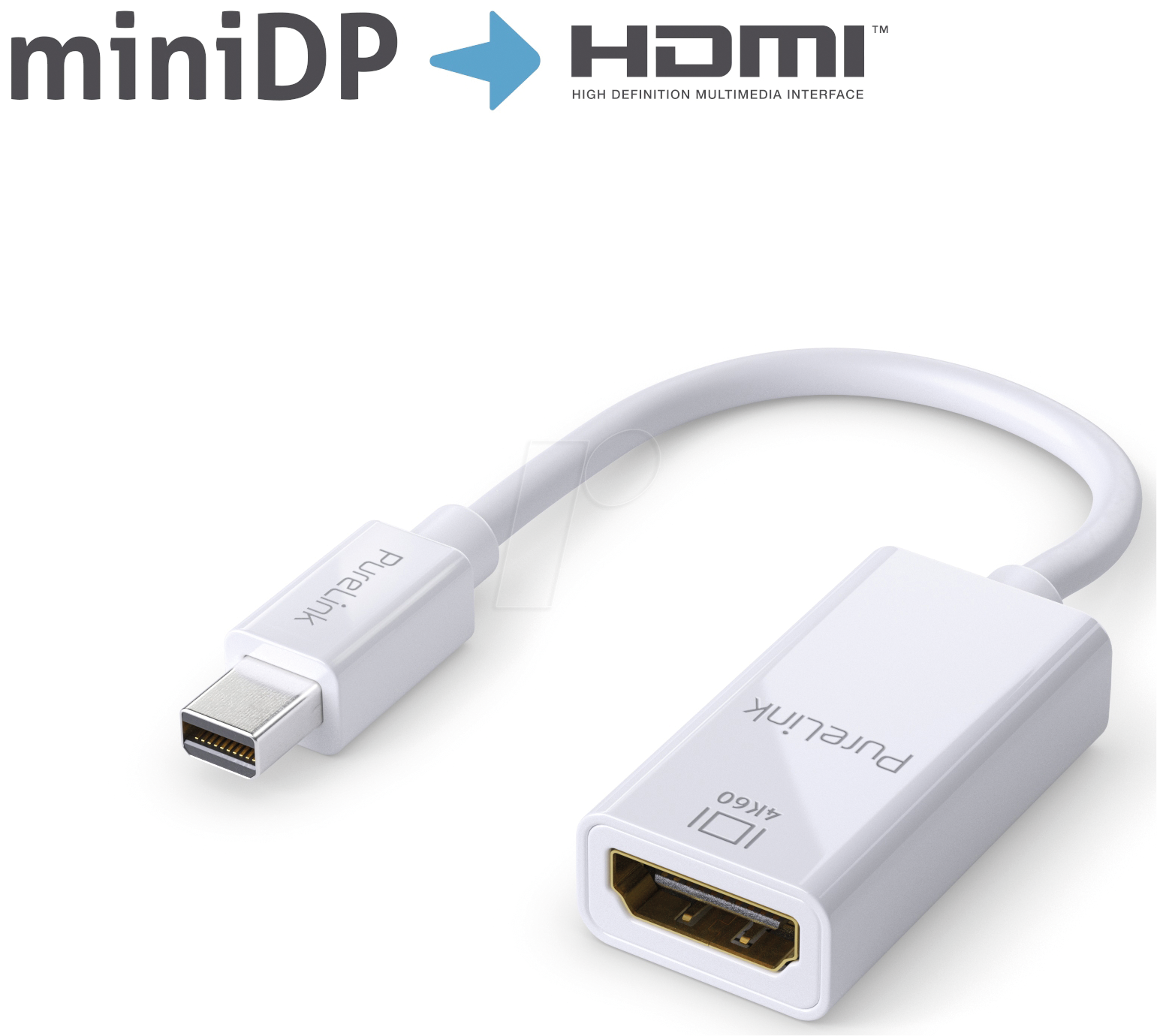 4251364709313 - PURE IS140 - DisplayPort Adapter Mini DP Stecker auf HDMI Buchse