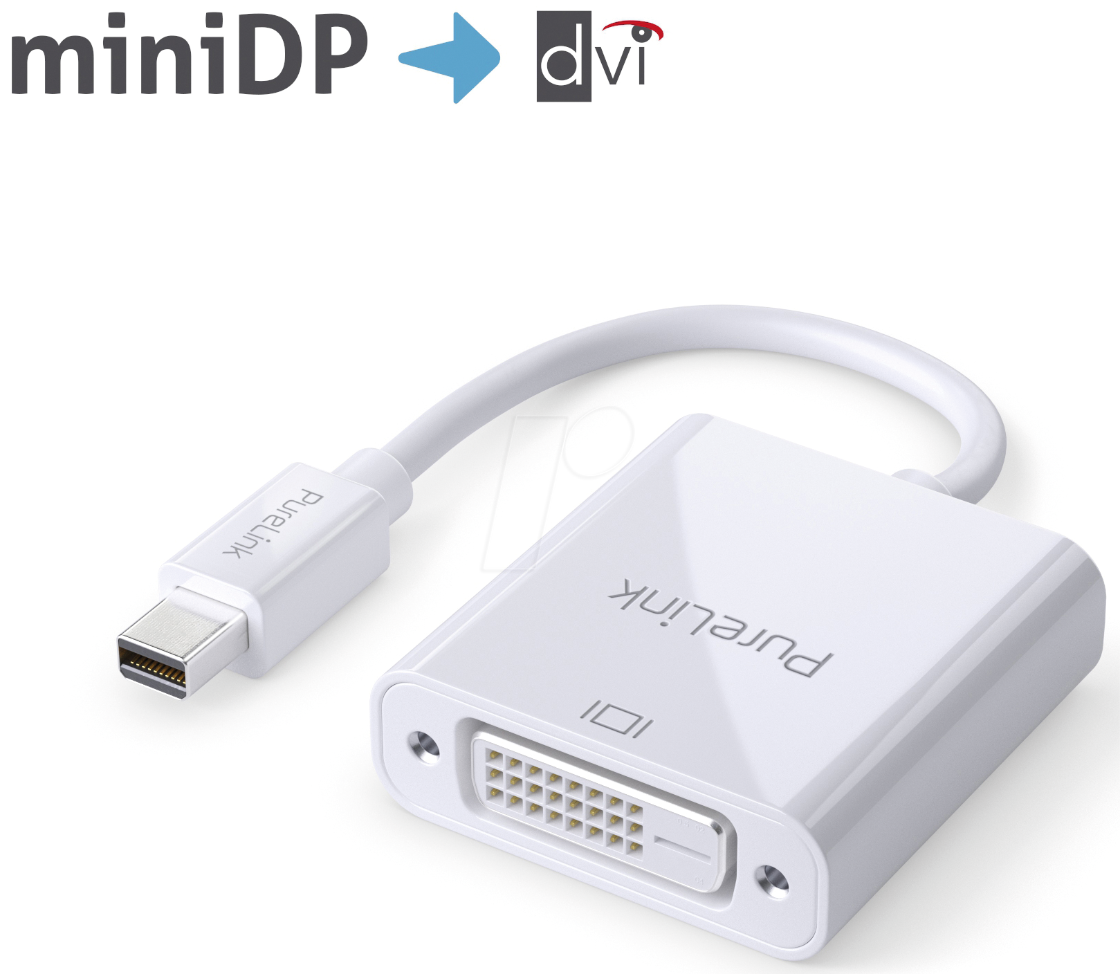 4251364709320 - PURE IS150 - DisplayPort Adapter Mini DP Stecker auf DVI Buchse