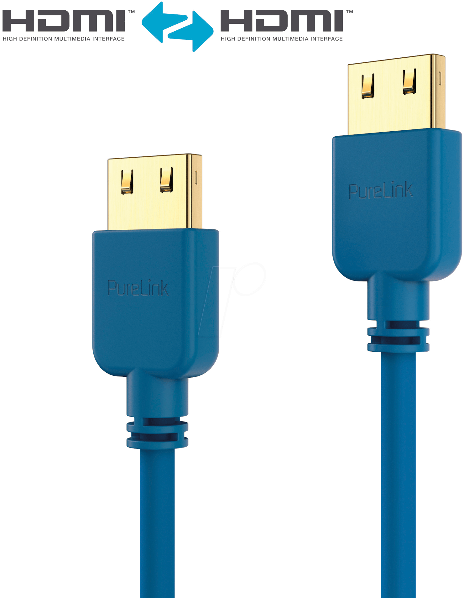 4251364710098 - PURE PI0502-005 - HDMI Kabel - PureInstall - Slim 050m - blau