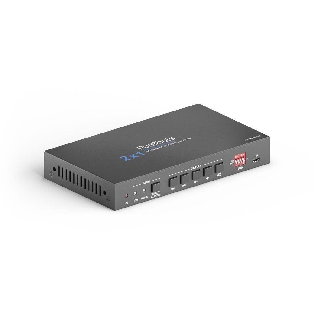 4251364718360 - 0 - 2x1 Telekonferenz Switcher USB C und HDMI Eingang und HDMI Ausgang 4K (60Hz 444) USB-C Aufladung bis zu 4251364718360 - 0 - 2x1 Telekonferenz Switcher USB C und HDMI Eingang und HDMI Ausgang 4K (60Hz 444) USB-C Aufladung bis zu