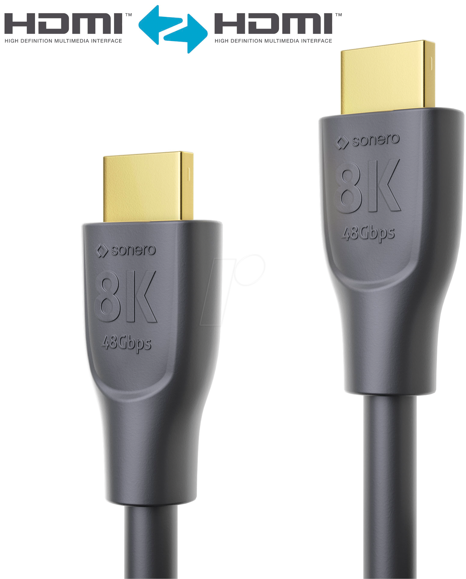 4251364718643 - HDMI-Kabel Premium High Speed mit Ethernet 1 m hdmi 21 - Sonero