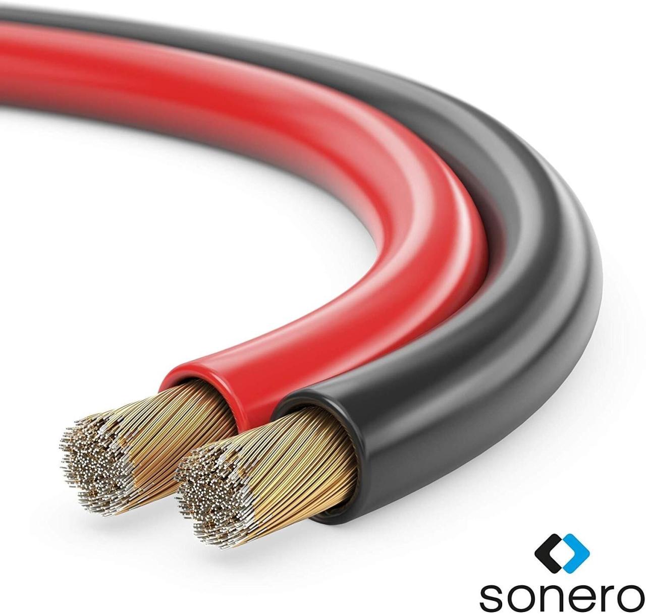 4251364723128 - 0 sonero Lautsprecherkabel 2x40mm² CCA 500m rot schwarz 4251364723128 - 0 sonero Lautsprecherkabel 2x40mm² CCA 500m rot schwarz