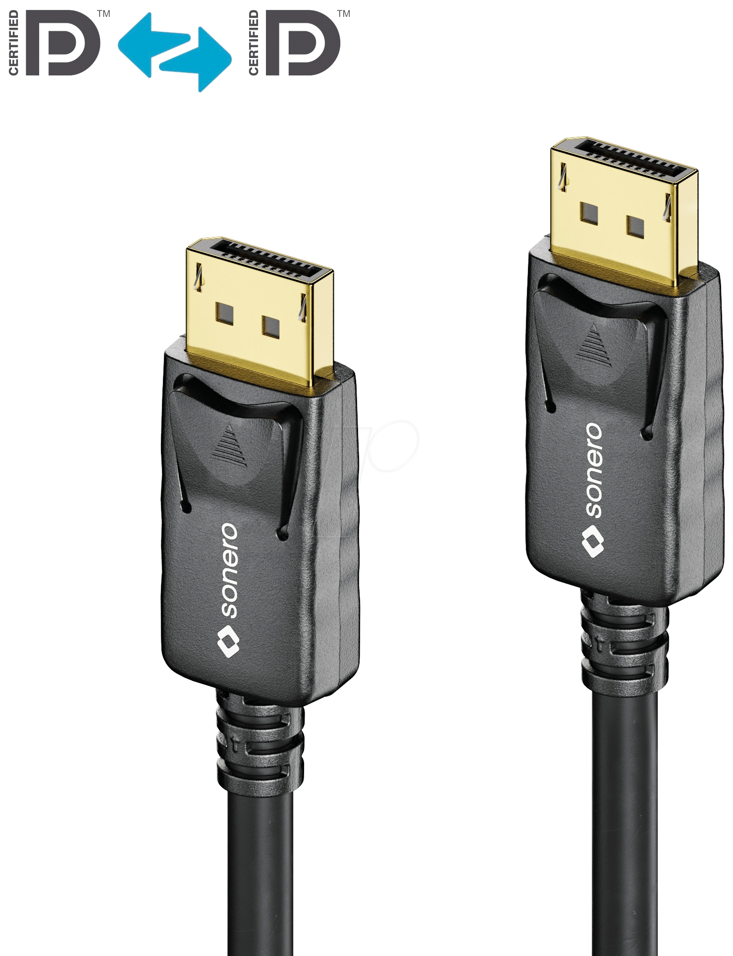 4251364726174 - 0 Sonero DisplayPort 14v Kabel 8K60 28AWG schwarz 500m