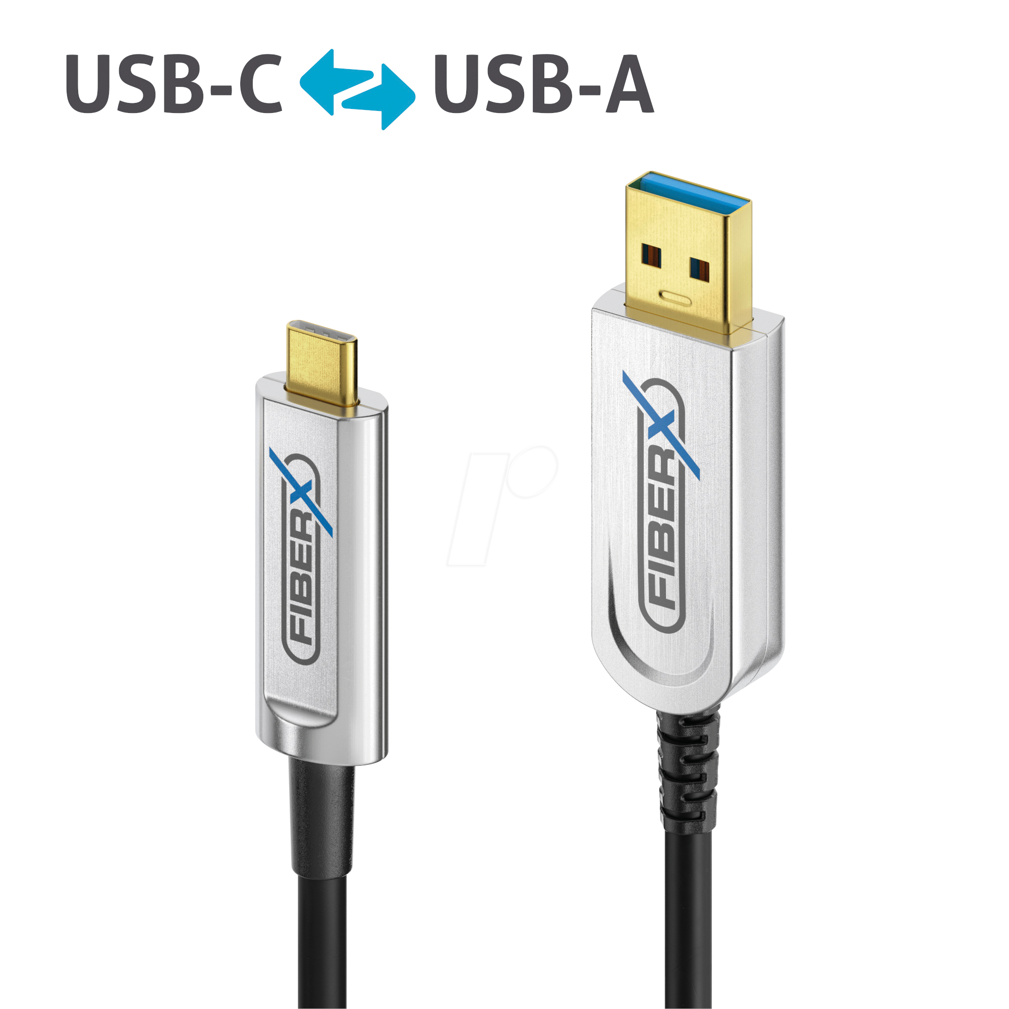 4251364727362 - PURE FX-I530-030 - Optisches USB 31 Kabel FiberX A Stecker auf C Stecker 30 m