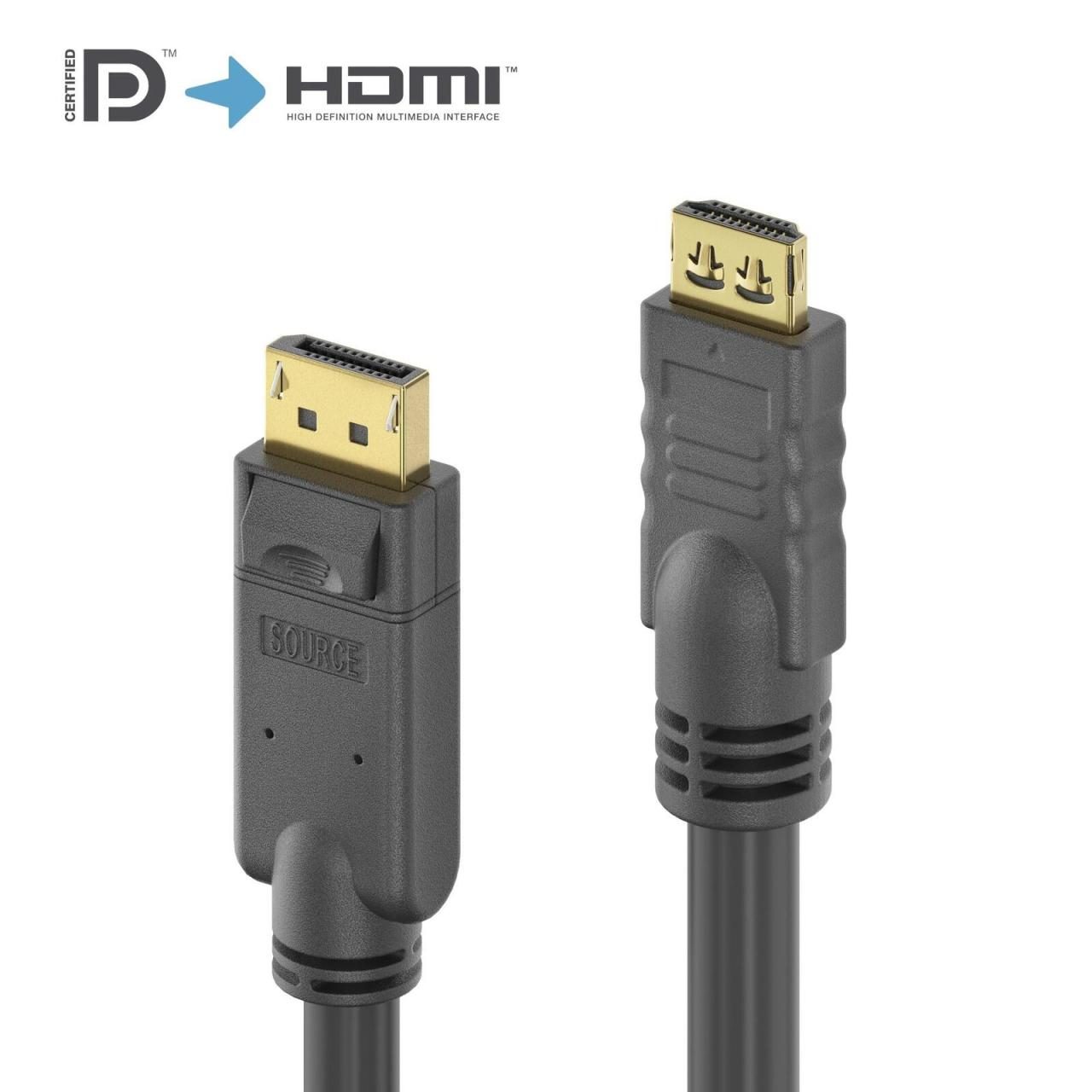 4251364731680 - 0 DisplayPort zu HDMI Kabel 4K - PureInstall 1500m 4251364731680 - 0 DisplayPort zu HDMI Kabel 4K - PureInstall 1500m