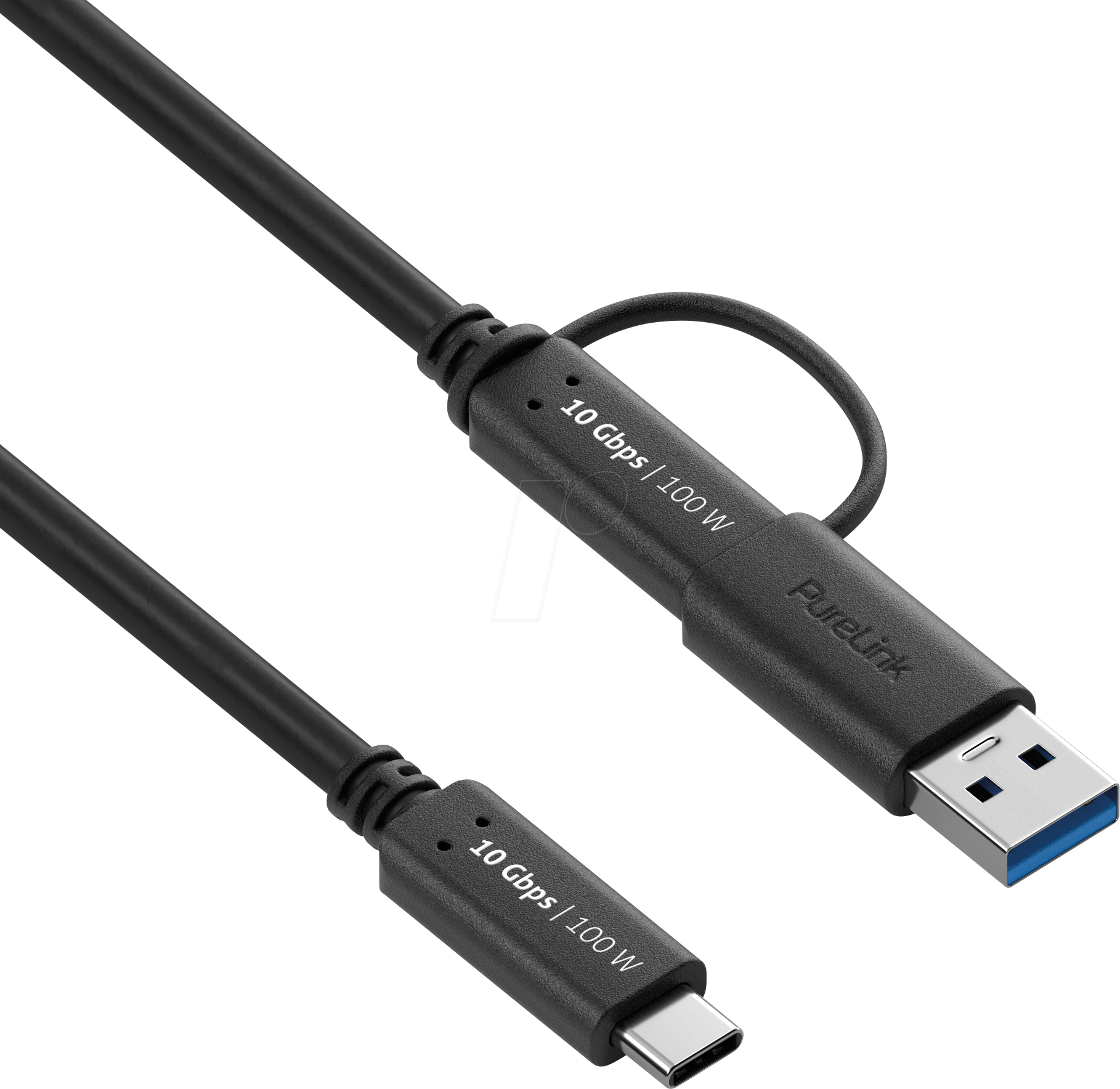 4251364737576 - PURE IS2513-005 - USB 31 Kabel iSerie C Stecker auf A C Stecker schwarz 05 m