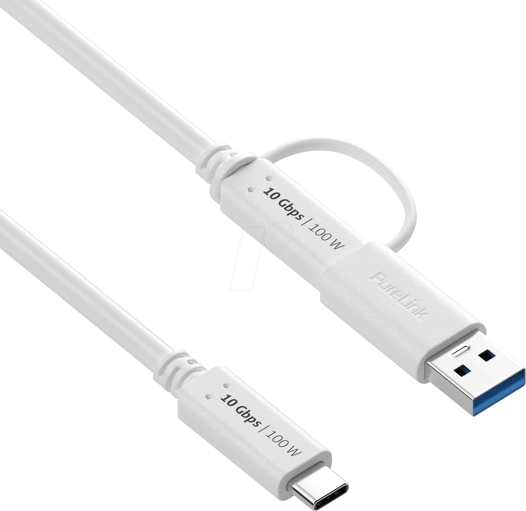 4251364737590 - PURE IS2512-005 - USB 31 Kabel iSerie C Stecker auf A C Stecker weiß 05 m