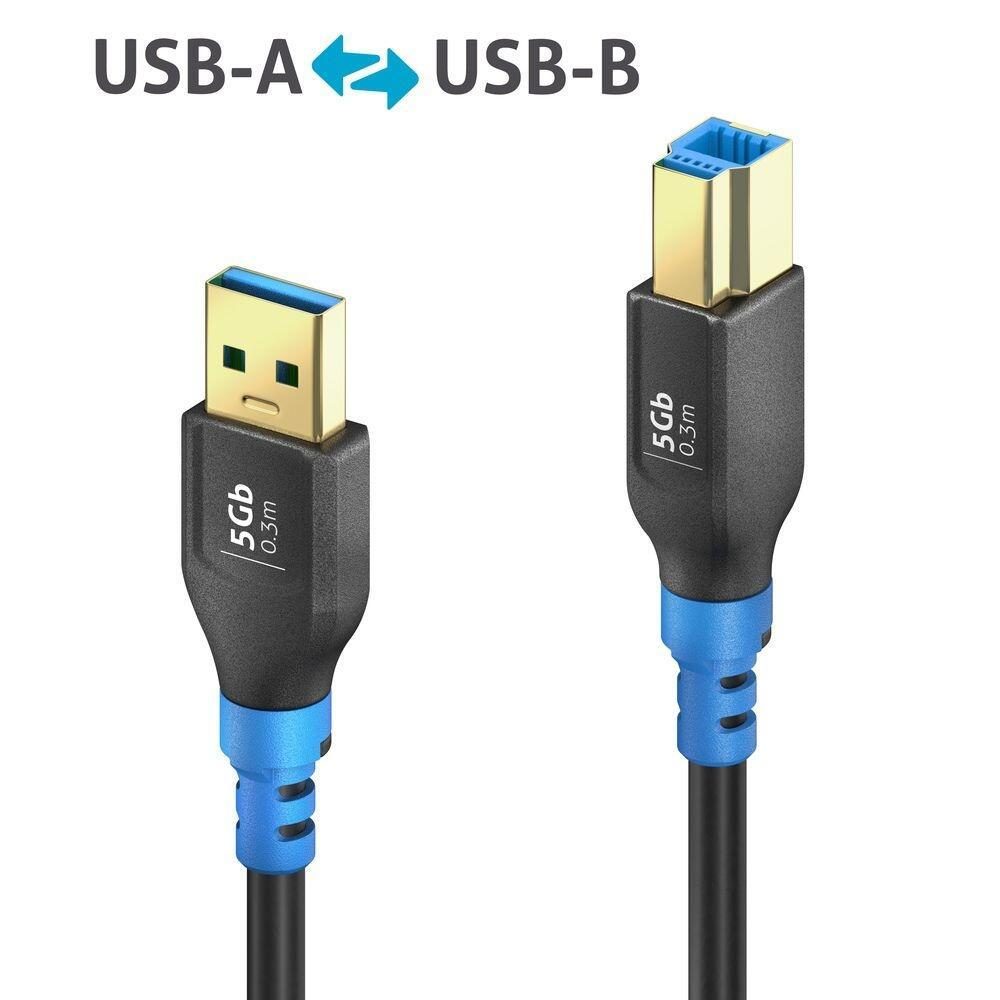 4251364742846 - FI-U300-003 - USB 5 Gb s-Kabel A Stecker auf B Stecker 03 m