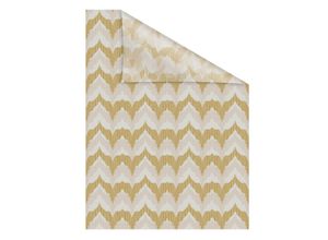 4251369829702 - ORIGINAL Fensterfolie Fensterfolie selbstklebend Sichtschutz Boho Zig Zag - Gelb Fensterfolien Gr B L 50 cm x 50 cm gelb Fensterdekoration