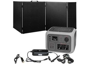 4251377604506 - - Mobiles Solarspeicher Kit 500 Wh Li-Ionen Outdoor Komplettset mit Solarkoffer