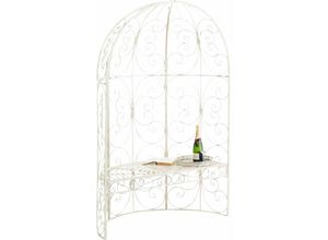 4251380413928 - - Halbpavillon Rosie mit Sitzbank antik-creme