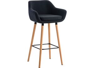 4251380444229 - Barhocker Grant I Thekenhocker Mit Vierfußgestell Aus Holz Und Stoffbezug I Gepolsterter Tresenhocker Mit Fußstütze Und 79 CM Sitzhöhe 4251380444229 - Barhocker Grant I Thekenhocker Mit Vierfußgestell Aus Holz Und Stoffbezug I Gepolsterter Tresenhocker Mit Fußstütze Und 79 CM Sitzhöhe