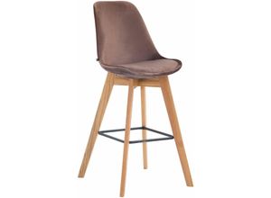 4251380466955 - - Barhocker Metz Samt braun natura