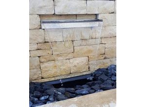 4251386801002 - Jürgen Bocker - Gartenambiente Wasserfall Wasserfall 75 cm Edelstahl matt LED Se