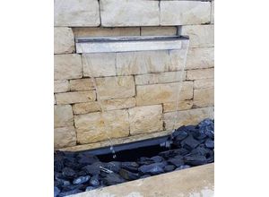 4251386801019 - Jürgen Bocker - Gartenambiente Wasserfall Wasserfall 90 cm Edelstahl matt LED Se