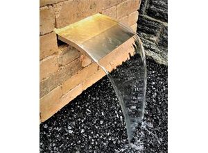 4251386806861 - Jürgen Bocker - Gartenambiente Wasserfall Wasserfall 45 cm langer Auslauf Edelst