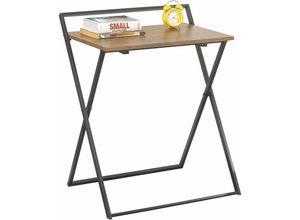 4251388617137 - FWT88-F Kleiner Schreibtisch klappbar Computertisch Arbeitstisch für Home-Office Snack Tisch Sofatisch Klapptisch Beistelltisch bht ca 63x77x45cm