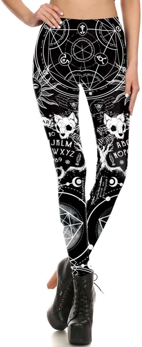 4251393745733 - Animal Symbol Leggings Leggings schwarz weiß in S