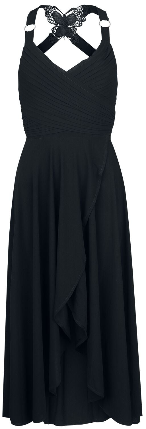 4251393748758 - Gothic Kleid Mittellanges Kleid schwarz in XL 4251393748758 - Gothic Kleid Mittellanges Kleid schwarz in XL