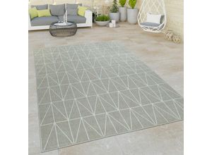 4251393923209 - Paco Home - In- & Outdoor-Teppich Für Balkon Und Terrasse Flachgewebe Mit Bordüre in Beige 200x290 cm