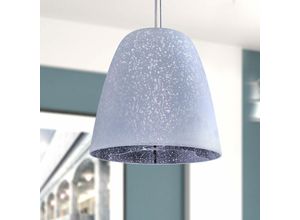 4251393979305 - Pacohome - Paco Home Deckenlampe led Pendelleuchte Glas Wohnzimmer Schlafzimmer Höhenverstellbar E27 ohne Leuchtmittel Silber-Chrom