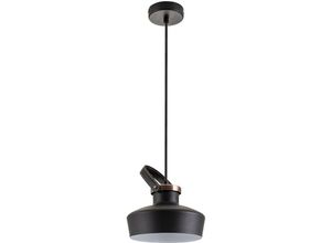 4251393980530 - Paco Home Deckenlampe led Pendelleuchte Wohnzimmer und Arbeitszimmer Industrial Design E27 ohne Leuchtmittel Schwarz Kupfer