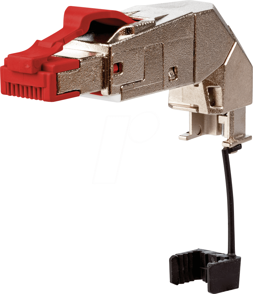 4251394618562 - METZ CONNECT - Netzwerkanschluss - RJ-45 (M) drehend - abgeschirmt - halogenfrei ohne Haken - Rot