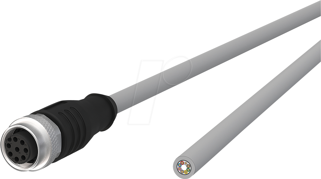 4251394647241 - MC 142MNA20050 - Sensorleitungen M12 8 pol Kupplung > offenes Ende 5 m
