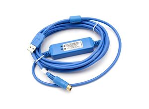 4251407723771 - Vhbw - usb Programmierkabel kompatibel mit Mitsubishi melsec FX3U FX-Serie Funkgerät blau