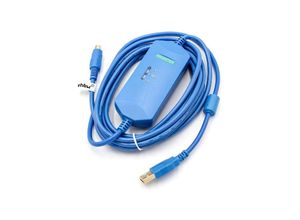 4251407723788 - Usb Programmierkabel kompatibel mit Mitsubishi melsec FX3UC FX3G fx Funkgerät blau - Vhbw