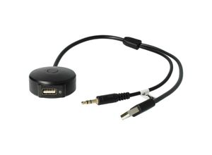 4251407728899 - vhbw AUX USB Audio Adapter Kabel KFZ Radio (30 cm) kompatibel mit BMW ab Bj 09 2005 Series 3 Touring Auto Autoradio - USB Bluetooth