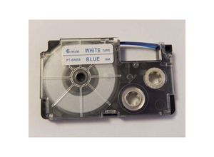 4251407730755 - Vhbw - Kassette Patronen Schriftband 6mm kompatibel mit Casio KL-130 KL-200 KL-2000 KL-200E KL-7200 KL-7400 KL-G2 KL-HD1 Ersatz für XR-6WEB