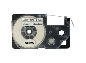 4251407730908 - Vhbw - Label Tape Kassette Schriftband 9mm kompatibel mit Casio KL-130 KL-200 KL-2000 KL-200E KL-7200 KL-7400 KL-G2 KL-HD1 XR-9WE1 XR-9WE