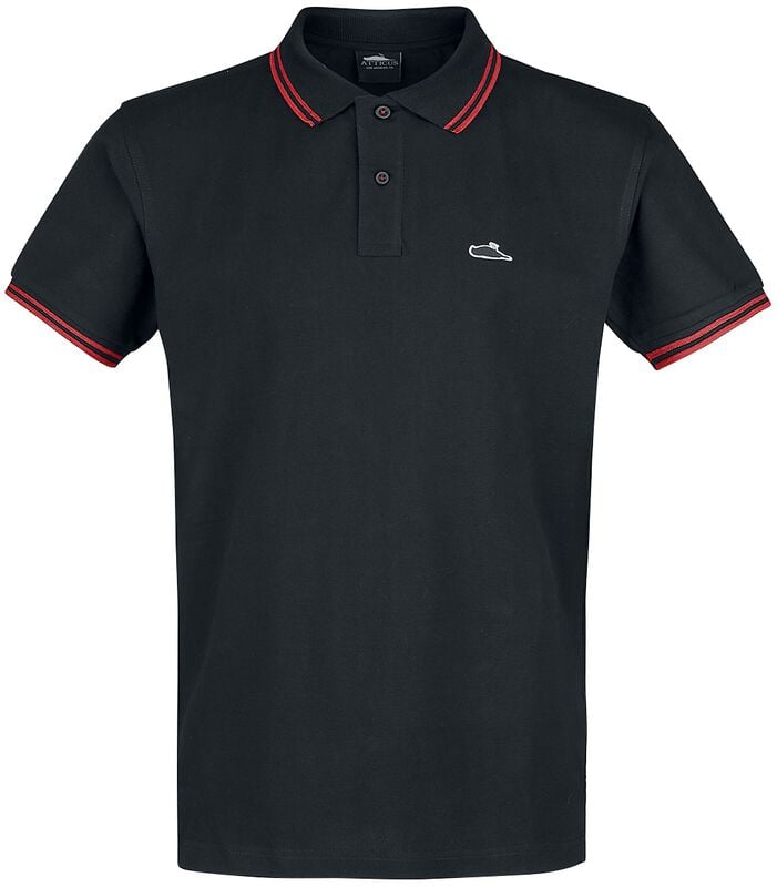 4251416739855 - Classic Tipped Poloshirt schwarz in M 4251416739855 - Classic Tipped Poloshirt schwarz in M
