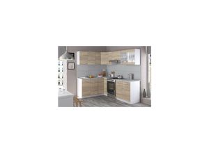 4251421905078 - VICCO KÜCHENZEILE L 230CM KÜCHENBLOCK WINKEL ECK EINBAU SONOMA EICHE R-LINE 4251421905078 - VICCO KÜCHENZEILE L 230CM KÜCHENBLOCK WINKEL ECK EINBAU SONOMA EICHE R-LINE