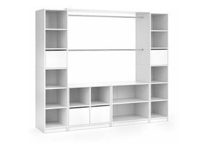 4251421926103 - Kleiderschrank Visit Weiß 225 x 190 cm XXL Vicco