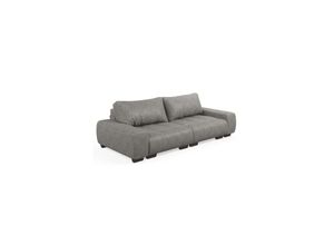 4251421927179 - Sofa PERRY Schlaffunktion - Anthrazit Couch Schlafsofa Schumstoff Grau