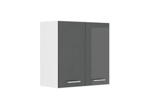 4251421927506 - Hängeschrank R-Line 60 cm Weiß Anthrazit Hochglanz modern Vicco