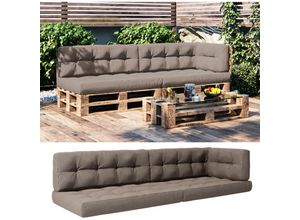 4251421929500 - Palettenkissen Premium 5er Set Taupe Vicco