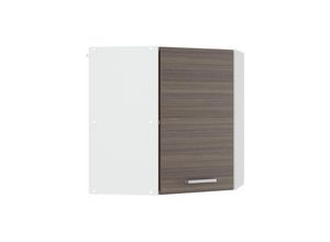 4251421930315 - Eckhängeschrank R-Line 57 cm Weiß Edelgrau modern Vicco