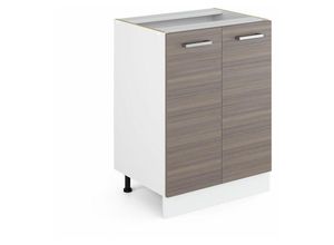 4251421930407 - Küchenunterschrank R-Line Grau 60 cm ohne Arbeitsplatte Vicco