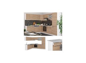 4251421931411 - VICCO KÜCHENZEILE R-LINE ECKKÜCHE WINKEL KÜCHE EINBAUKÜCHE SONOMA EICHE 4251421931411 - VICCO KÜCHENZEILE R-LINE ECKKÜCHE WINKEL KÜCHE EINBAUKÜCHE SONOMA EICHE