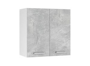 4251421934054 - Hängeschrank R-Line 60 cm Weiß Beton modern Vicco