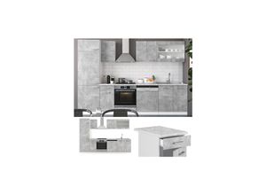 4251421940062 - VICCO KÜCHE R-LINE 300 CM KÜCHENZEILE KÜCHENBLOCK EINBAUKÜCHE BETON OHNE ARBEITSPLATTEN 4251421940062 - VICCO KÜCHE R-LINE 300 CM KÜCHENZEILE KÜCHENBLOCK EINBAUKÜCHE BETON OHNE ARBEITSPLATTEN