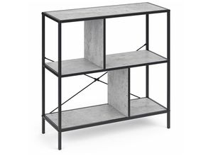 4251421940574 - VICCO Loft Bücherregal FYRK Wandregal Standregal Aufbewahrung 79x80x30 Beton