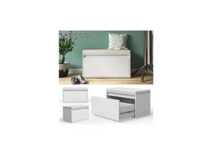 4251421942707 - VICCO Sitzbank IKER Schuhbank weiß Schuhschrank Sitzfläche Stauraum Sitztruhe 4251421942707 - VICCO Sitzbank IKER Schuhbank weiß Schuhschrank Sitzfläche Stauraum Sitztruhe