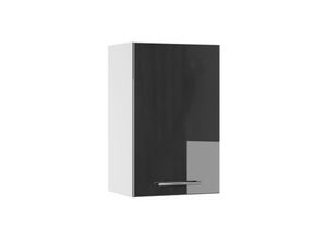 4251421944879 - Hängeschrank Fame-Line 45 cm Weiß Anthrazit Hochglanz modern Vicco