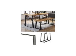 4251421949300 - Loft Tischkufen Trapez 72cm Tischbeine DIY Tischgestell Esstisch Möbelfüße