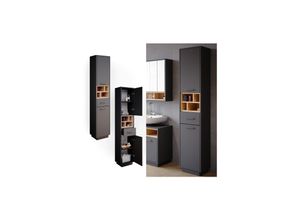 4251421956551 - Badschrank Hochschrank Badezimmerschrank Beatrice Badregal Badmöbel Regal 4251421956551 - Badschrank Hochschrank Badezimmerschrank Beatrice Badregal Badmöbel Regal